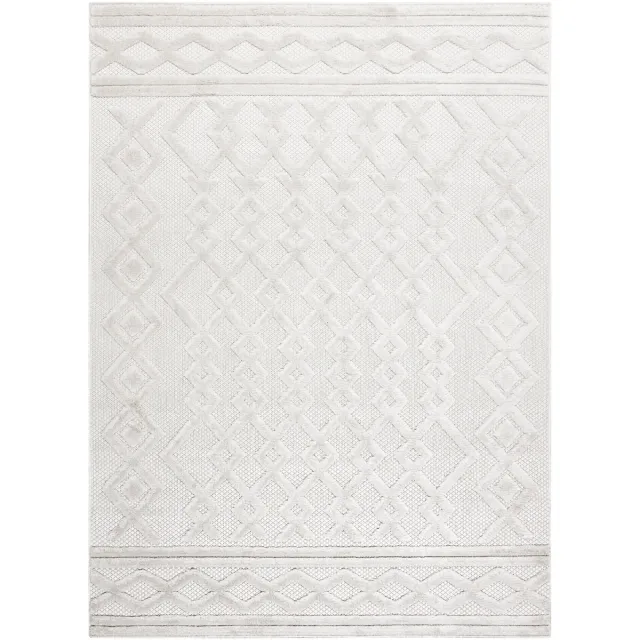 RUGSX Kleden Rugsx Tapijt SANTO SISAL 58389 Ruit, geometrisch, zigzag 160x220 cm Beige