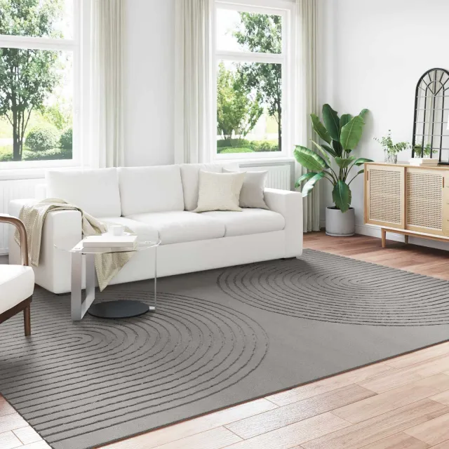 vidaXL Binnen kleed GALATI Grijs 200 x 280 cm Polyester Medium Pile, foto 2