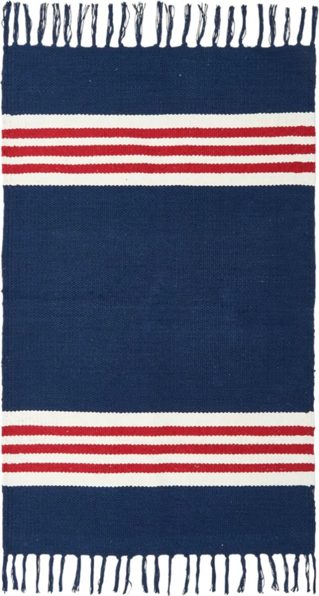Batela Kleed navy-rood-wit gestreept - Batela Donkerblauw/ rood/ wit