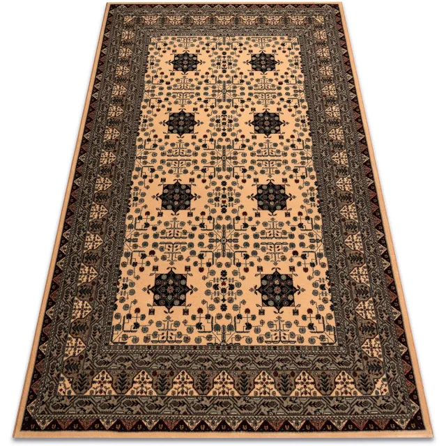 RUGSX Kleden Rugsx Wollen tapijt KASHQAI 4302 103 oosters, kader Beige