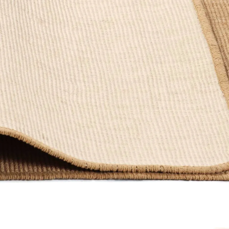 vidaXL Tapijt met latex onderkant 160x230 cm jute natuurlijk beige, foto 4