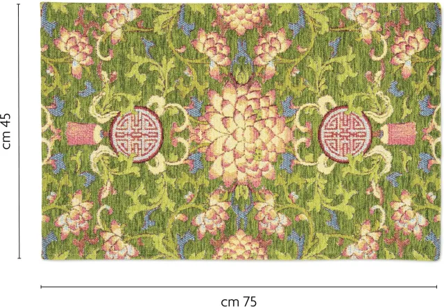 Excelsa Antislip Keukenmat Excelsa La Via Della Seta Polyester En Chenille Veelkleurig 45x75 cm