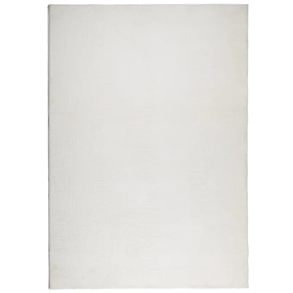vidaXL Vloerkleed IZA laagpolig Scandinavisch 140x200 cm crèmekleurig, foto 3