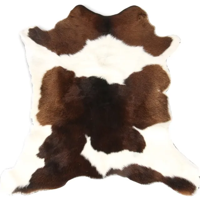 Mars & More Vloerkleed - Tapijt - Plaid Kalf Leder / Bont 100x85x0,2cm Multi-color