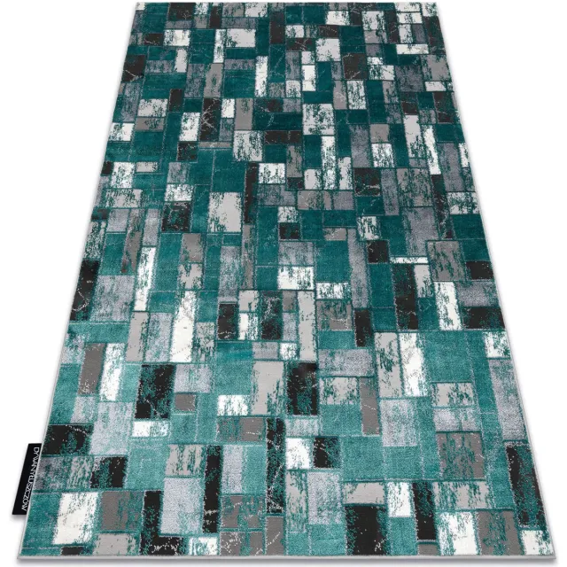 RUGSX Kleden Rugsx Modern DELUXE tapijt 6768 Geometrisch - structuurg 120x170 cm Groen