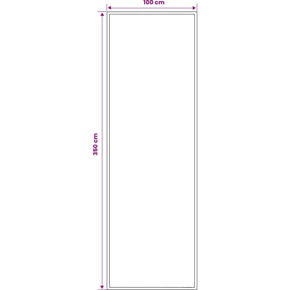 vidaXL Tapijtloper FLORNES Geweven Oranje Diamanten 100 x 350 cm PP, foto 4