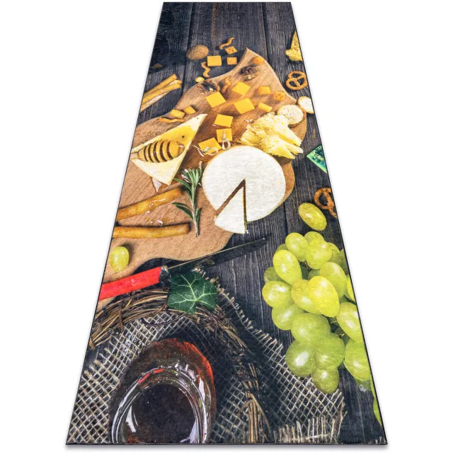 RUGSX Kleden Rugsx ANDRE 9009 tapijt wasbaar Snacks keuken antislip Bruin