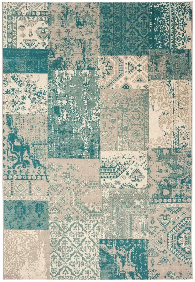 Eazy Living Easy Living - Revive-Rev-07 Vloerkleed - 160x230 - Rechthoek - Patchwork,Vintage Tapijt - Klassiek - Meerkleurig