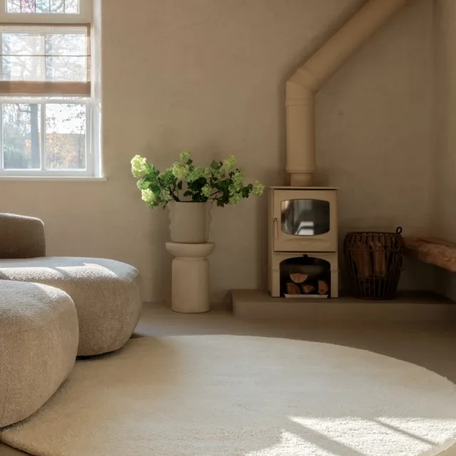 Nordic Weavers Moderne loper - Nomad ivoor 300 Wit