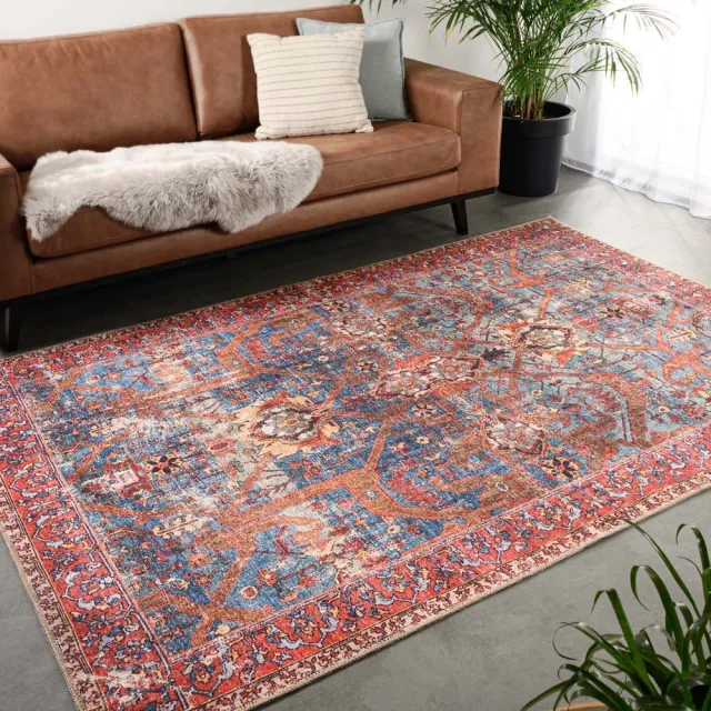 Heritaged Vintage vloerkleed - Fade Opulence rood 76x150