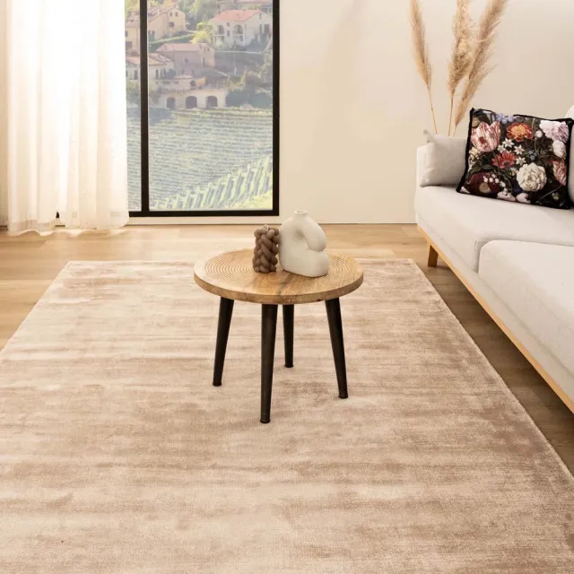Paon Brillant Viscose vloerkleed - Glamour beige 80x150