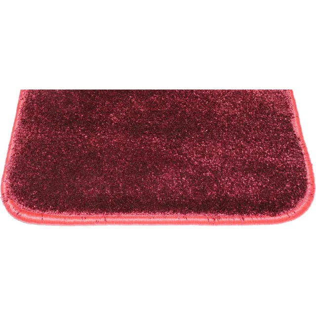 Prima Luxe - Loper - Naast bed - bank - Warme voeten - Burgundy - donker rood - Bella - 40x180cm