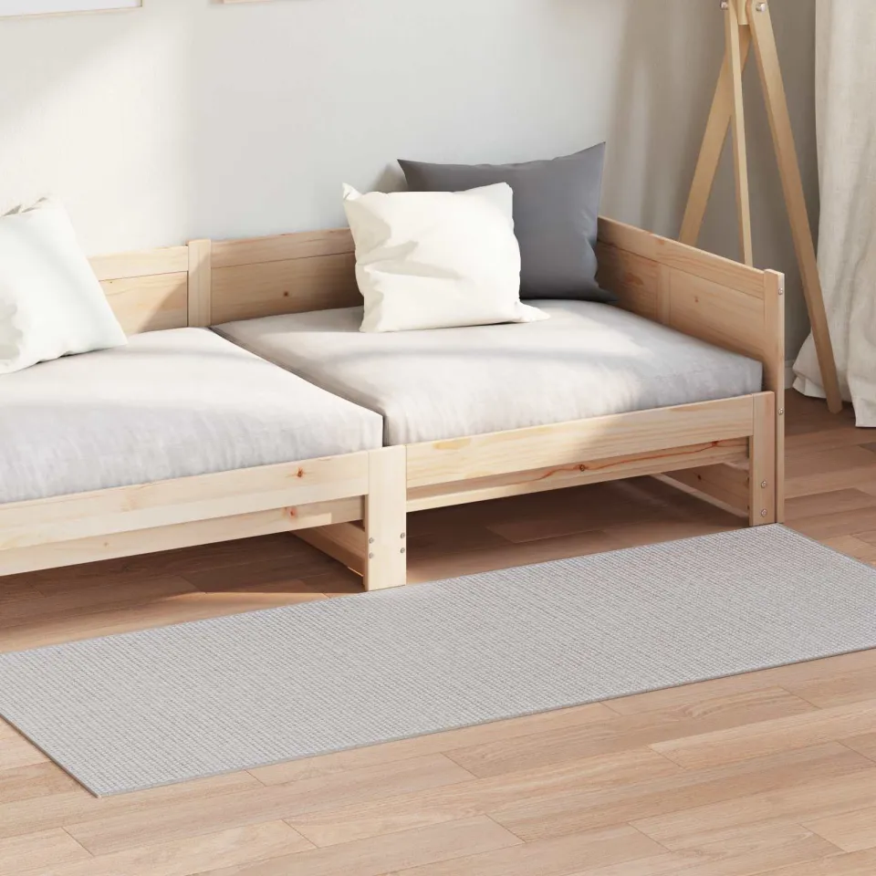 vidaXL Binnen kleed LUGO Crème en Grijs 80 x 150 cm Polyester, foto 3