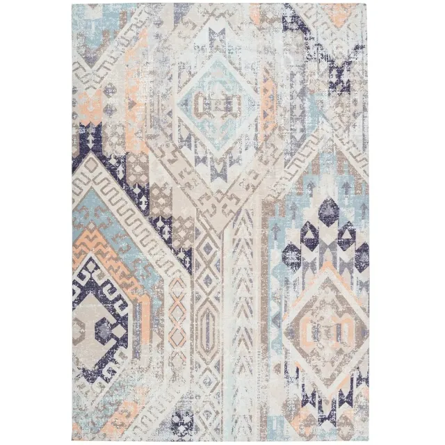 Dutch XXL Bohemian Vloerkleed | Tapijt | Indiana | Geometrisch | Multi/Blauw Multi / Blauw