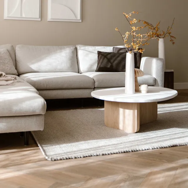 MrCarpet Wollen vloerkleed Lichtgrijs Gotland 240x340cm Mrcarpet