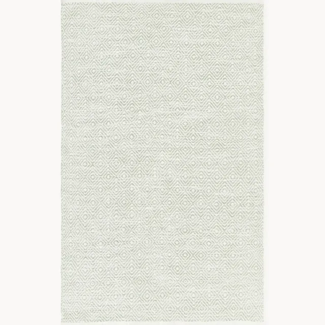Westwing Collection Handgeweven outdoor vloerkleed Rika met vintage ruitjesmotief Groen