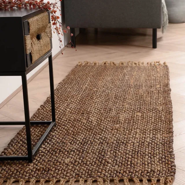 Folkways Jute loper - Chunky Boho & Me bruin/naturel 70x200