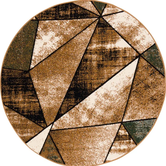 Pergamon Vloerkleed Designer Brilliant Magic Rond Groen