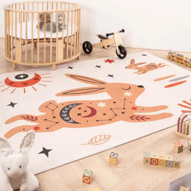 Amiah Kindervloerkleed konijn - Happy Dreams Multicolor multi, foto 2