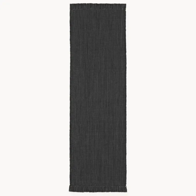 Westwing Collection Handgeweven in- & outdoor loper Sumit Antraciet