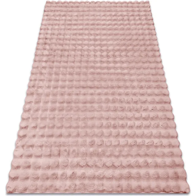 RUGSX Kleden Rugsx Tapijt BUBBLE poederroze 45 IMITATIE VAN KONIJNENB