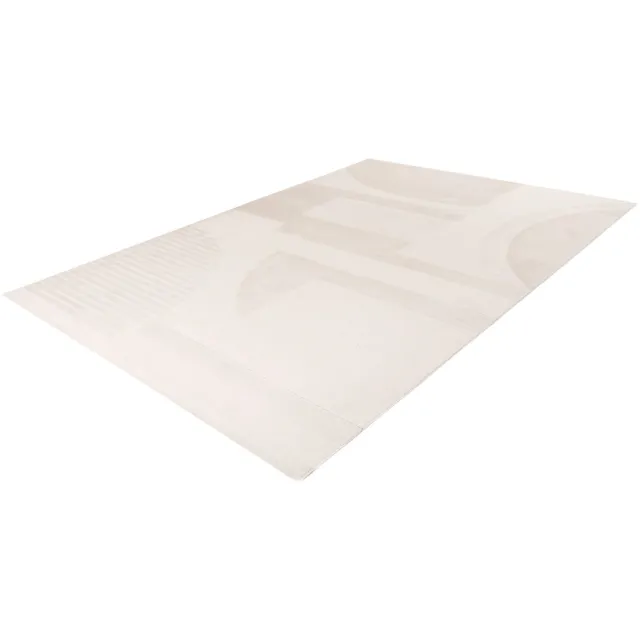 Batucci Vloerkleed - Modern - Design Tapijt - Ivoor Wit - Zacht en Comfortabel - Abstract Patroon
