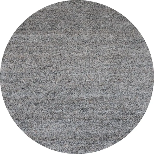 Veer Carpets Vloerkleed Berbero Pelosa Grey 834 - Wol Hoogpolig Vloerkleed – Japandi / Tijdloos Design Grijs