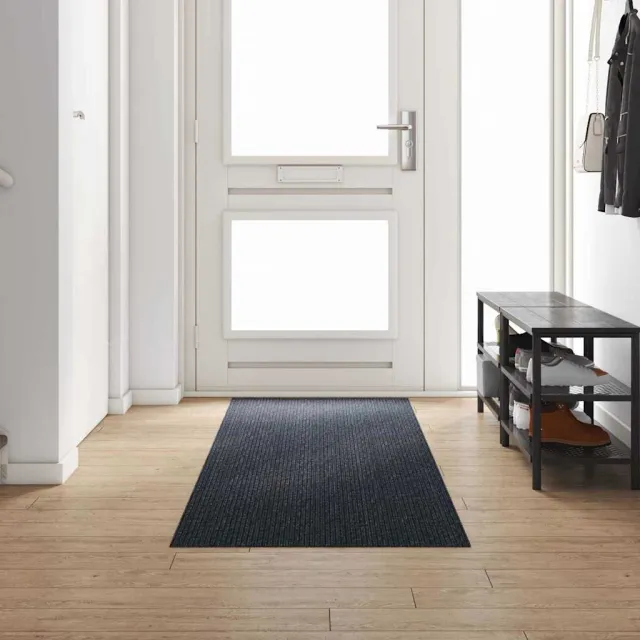 vidaXL Tapijt Loper Antraciet 80 x 300 cm Stof, foto 2