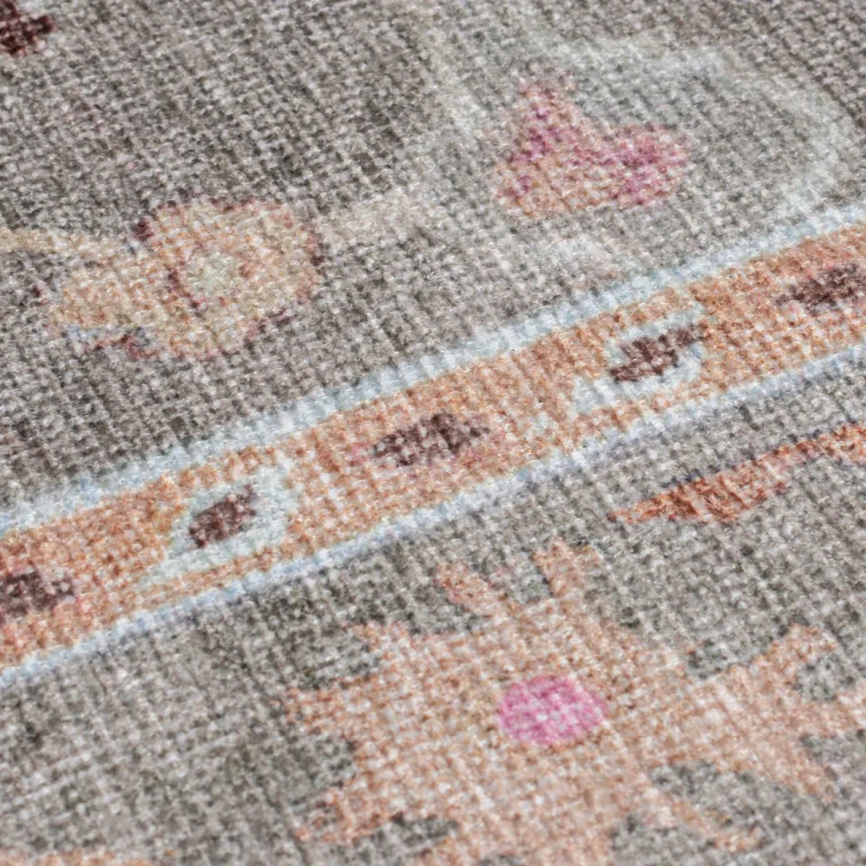 Flair Rugs Una wasbaar traditioneel vloerkleed groen, foto 3