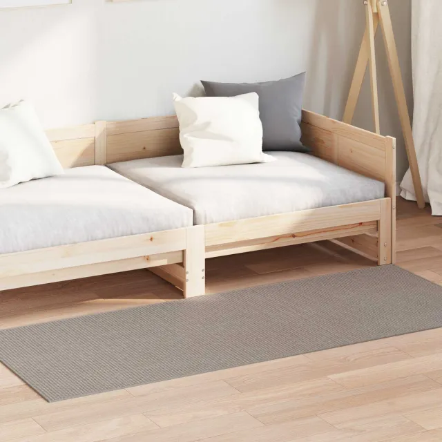 vidaXL Binnen kleed LUGO Crème en Taupe 80 x 150 cm Polyester, foto 2