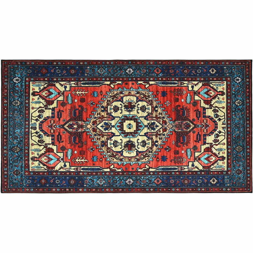 vidaXL Vloerkleed ORIZ Rood 80 x 150 cm 100% polyester