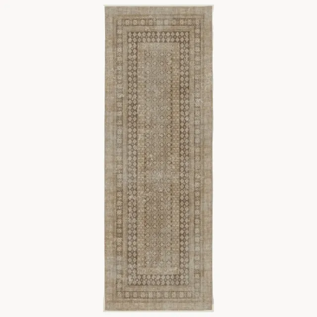 Ruggable Wasbare laagpolige loper Cyrus Beige