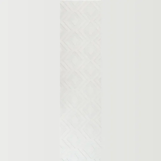 Beliani KEVIREL - Vloerkleed - Off-white - Jaquard Wit
