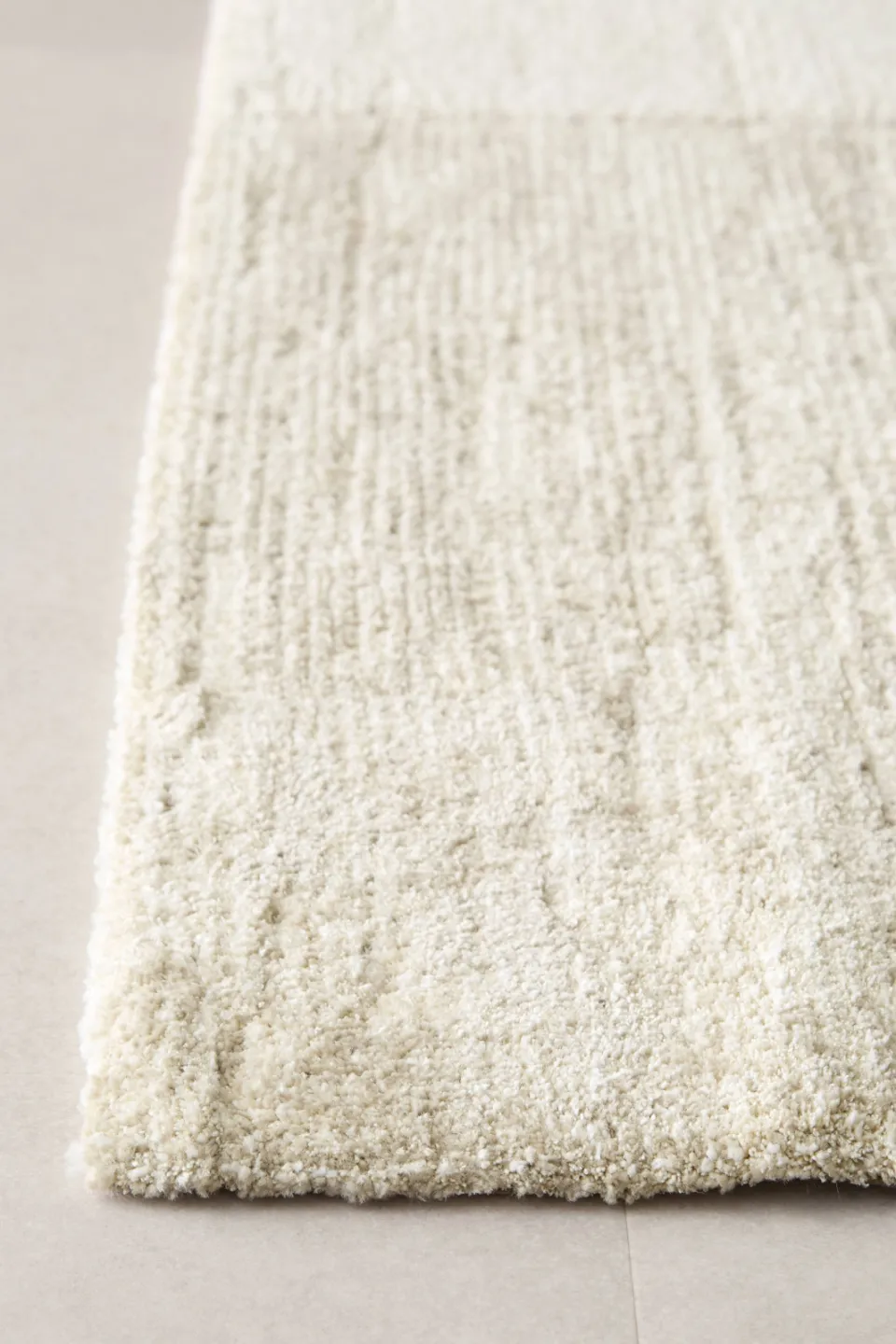 NOUS Living hoogpolig vloerkleed crème beige, foto 4