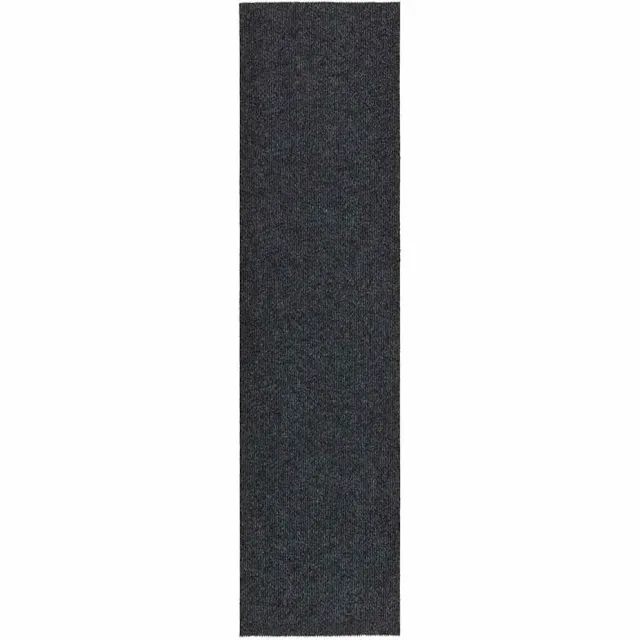 vidaXL Droogloopmat 100x400 cm antracietkleurig Anthraciet