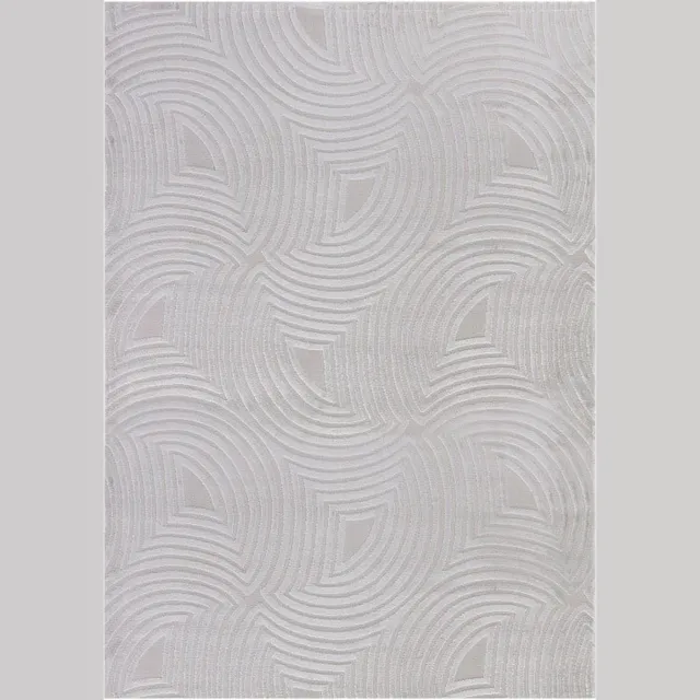 flycarpets Cara Modern Japandi Duna Vloerkleed - Zilver Grijs