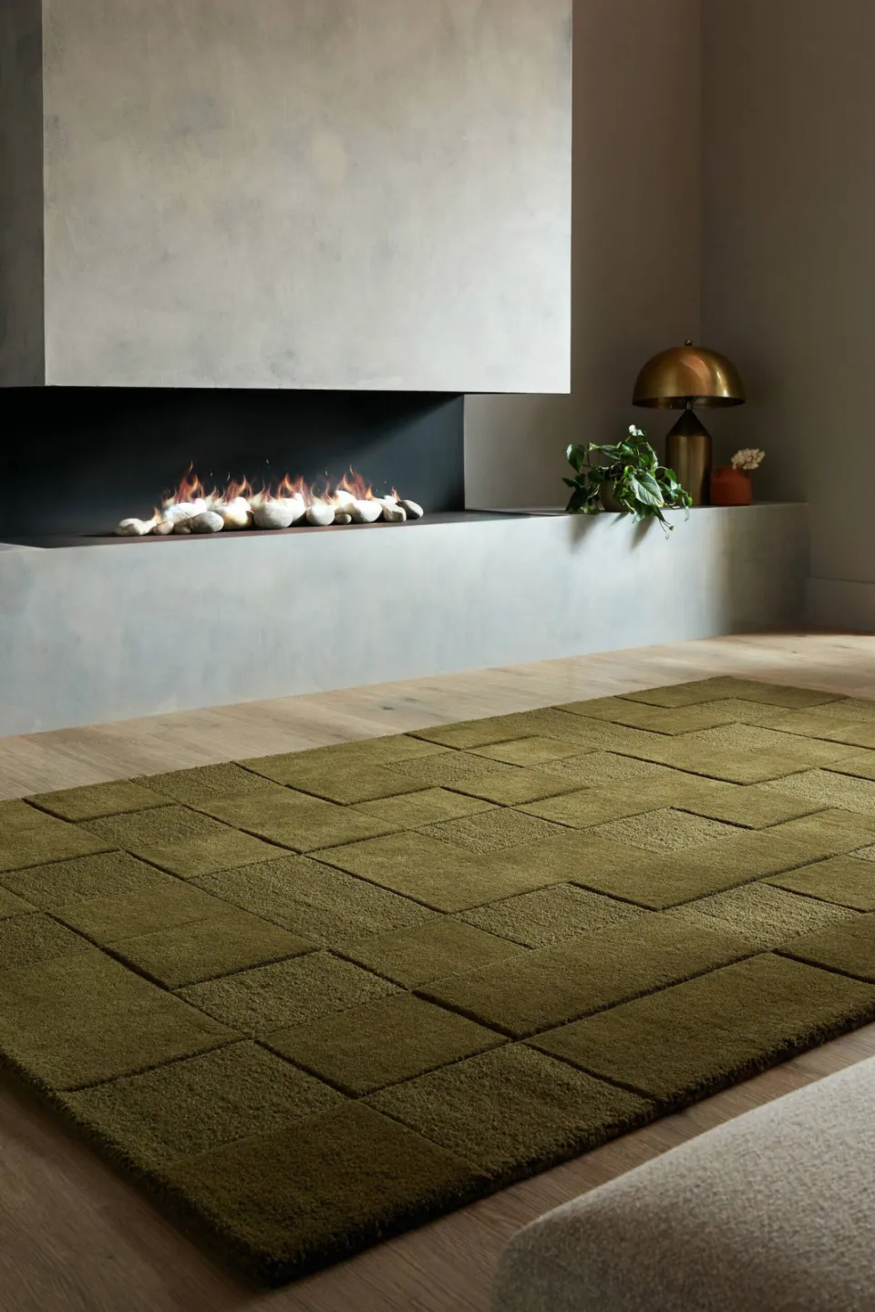 Flair Rugs Checkerboard Modern vloerkleed groen, foto 3