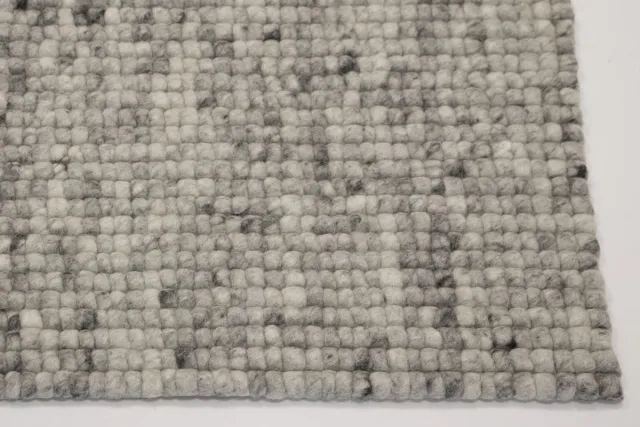 DÉJA Living Vloerkleed 140x200cm - Laagpolig Stone Grijs Wol - Bela