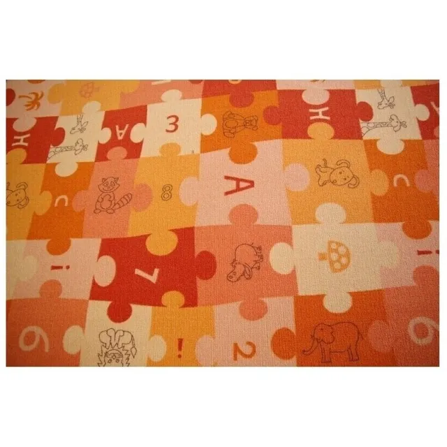 RUGSX Kleden Rugsx Kindertapijt PUZZLE oranje