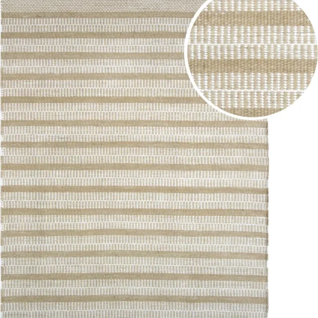 Axi Aruba Buitenkleed – Rechthoekig – 140 x 200 cm – Geel – Geometrisch patroon - Buitenkleed – Buitentapijt – Weer- en UV-bestendig – Plat geweven – Tuintapijt – Voor binnen en buiten - Handgeweven