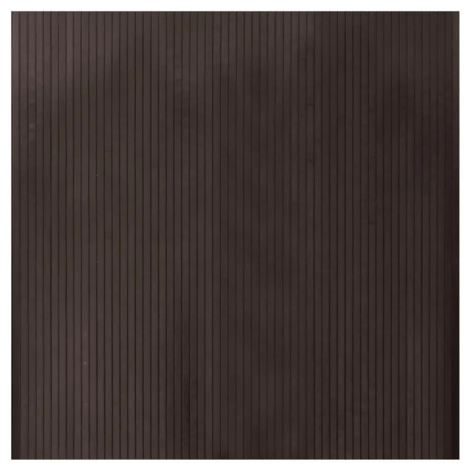 vidaXL Vloerkleed rechthoekig 100x100 cm bamboe donkerbruin bruin, foto 4