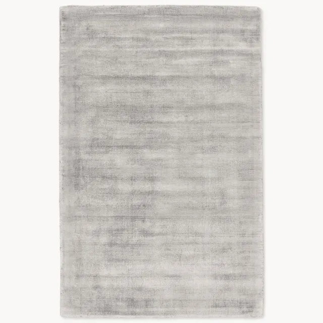 Westwing Collection Handgeweven viscose vloerkleed Jane Taupe