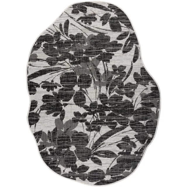 RUGSX Kleden Rugsx ORGANIC 2735 sisaltapijt Bloemen ecru / zwart 240x330 cm Beige
