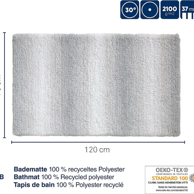 Kela Badmat, 120 x 70 cm, Polyester, Jade Groen - Kela | Ombre
