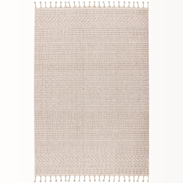 Dutch XXL Laagpolig Vloerkleed | Tapijt | Luxor | Grafisch | Beige | 160x230 cm