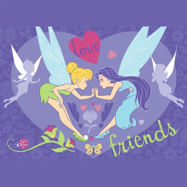 Associated weavers Tapijt Fairies - Love Friends Paars