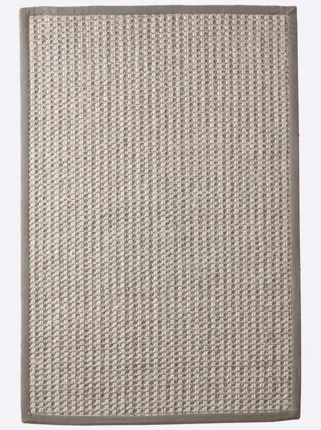 vloerkleed sisal wolmix grijs