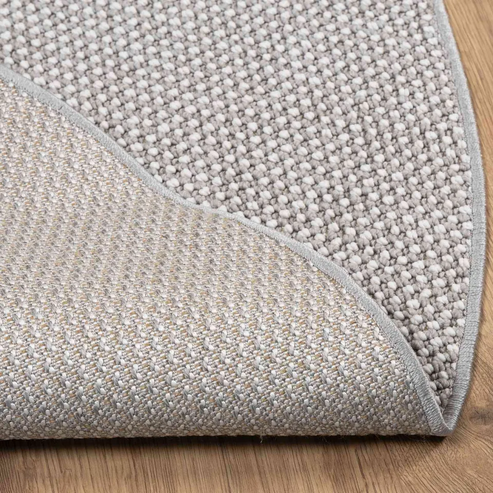 vidaXL Binnen kleed LUGO Crème en Grijs Ø 200 CM Polyester, foto 4