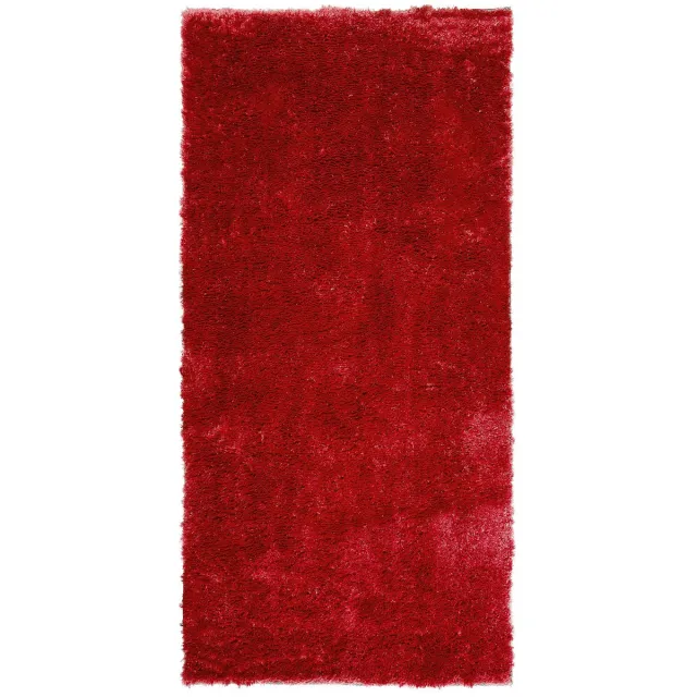 Beliani EVREN - Shaggy vloerkleed - Rood - 80 x 150 cm - Polyester