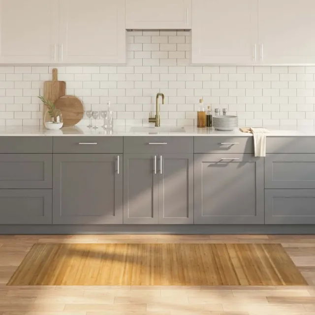 vidaXL Vloerkleed rechthoekig 80x200 cm bamboe naturel